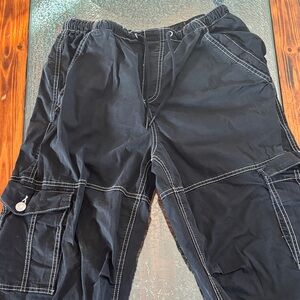 Women’s Garage Black Cargo Pants